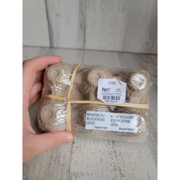 Pier 1 Sequin easter multi color NEW egg ornament set rainbow - Picture 5 of 6